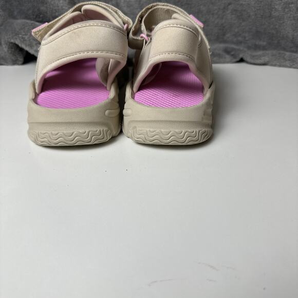 Girls Nature Sport Sandals Beige Pink Lightweight Easy‎ On Hook and Loop Size 4 - Picture 4 of 12